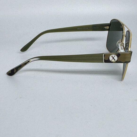 Exalt Cycle Country C2 Eyeglasses Frames Yellow Green Square 59-13 H2285 - Picture 4 of 7